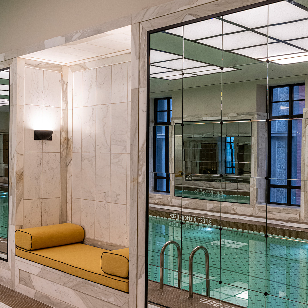 Custom Antiqued Laminated Mirror